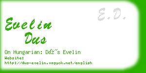 evelin dus business card